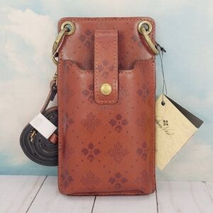 Patricia Nash Tan Floral Crossbody Bag